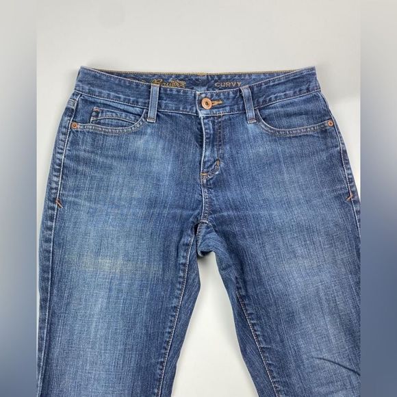 Eddie Bauer Curvy Jeans Womens Size 4S Blue Casual - Picture 2 of 9